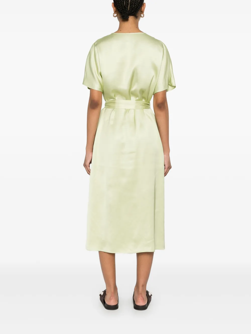 PESERICO SATIN MIDI DRESS