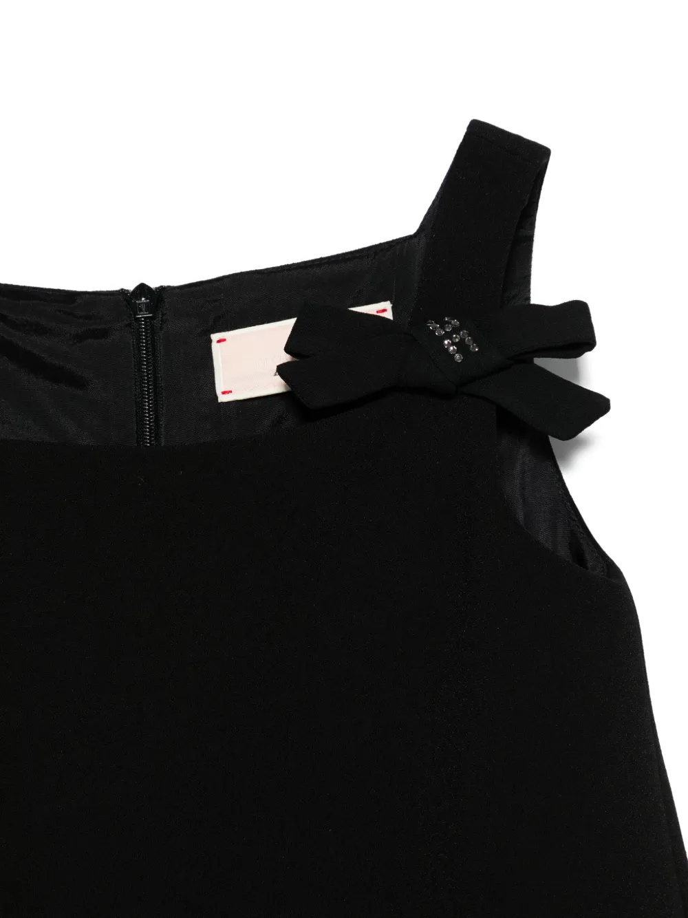 ELISABETTA FRANCHI LA MIA BAMBINA BOW-DETAIL PLAYSUIT 