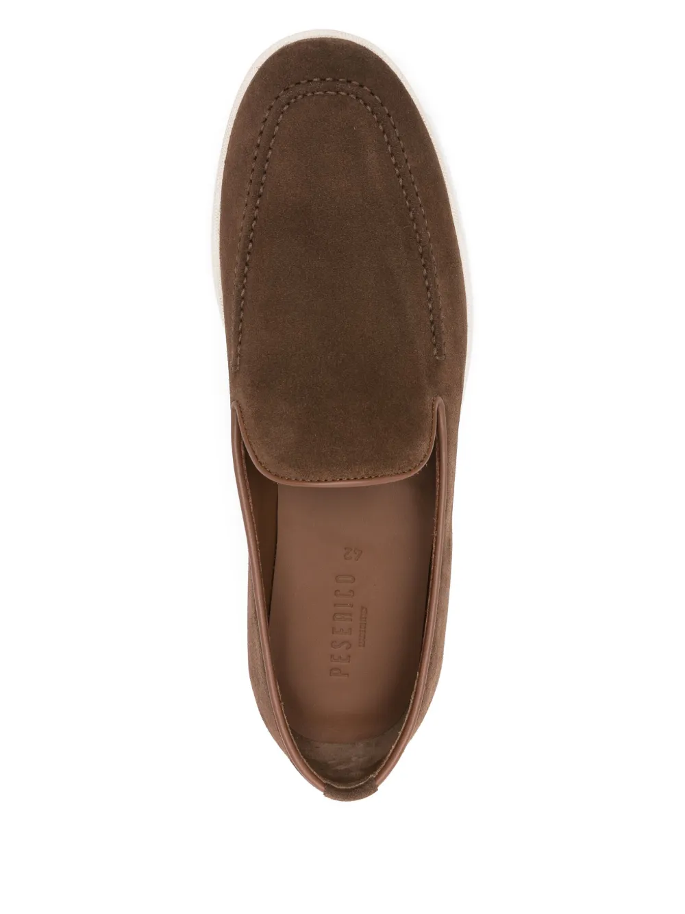 Peserico suede loafers Brown