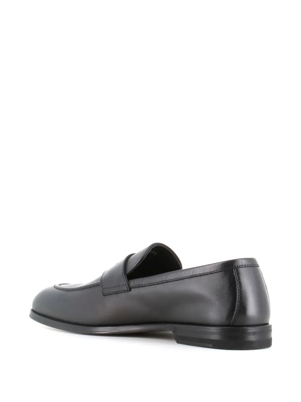 Henderson Baracco Leren loafers Zwart