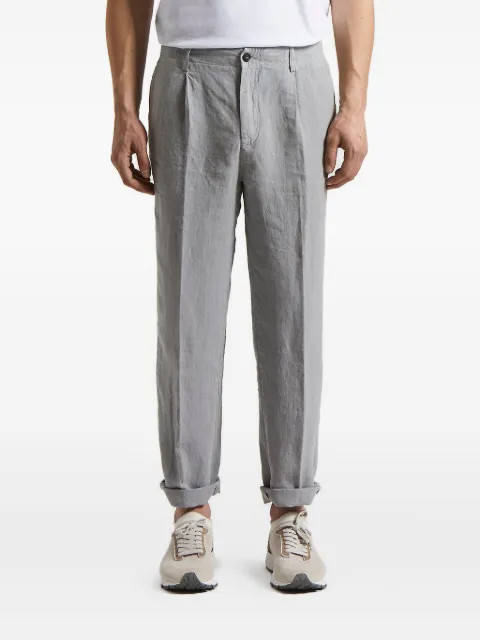 Peserico pleated linen trousers