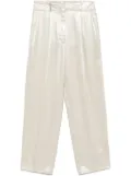 Peserico laminated twill trousers - Neutrals