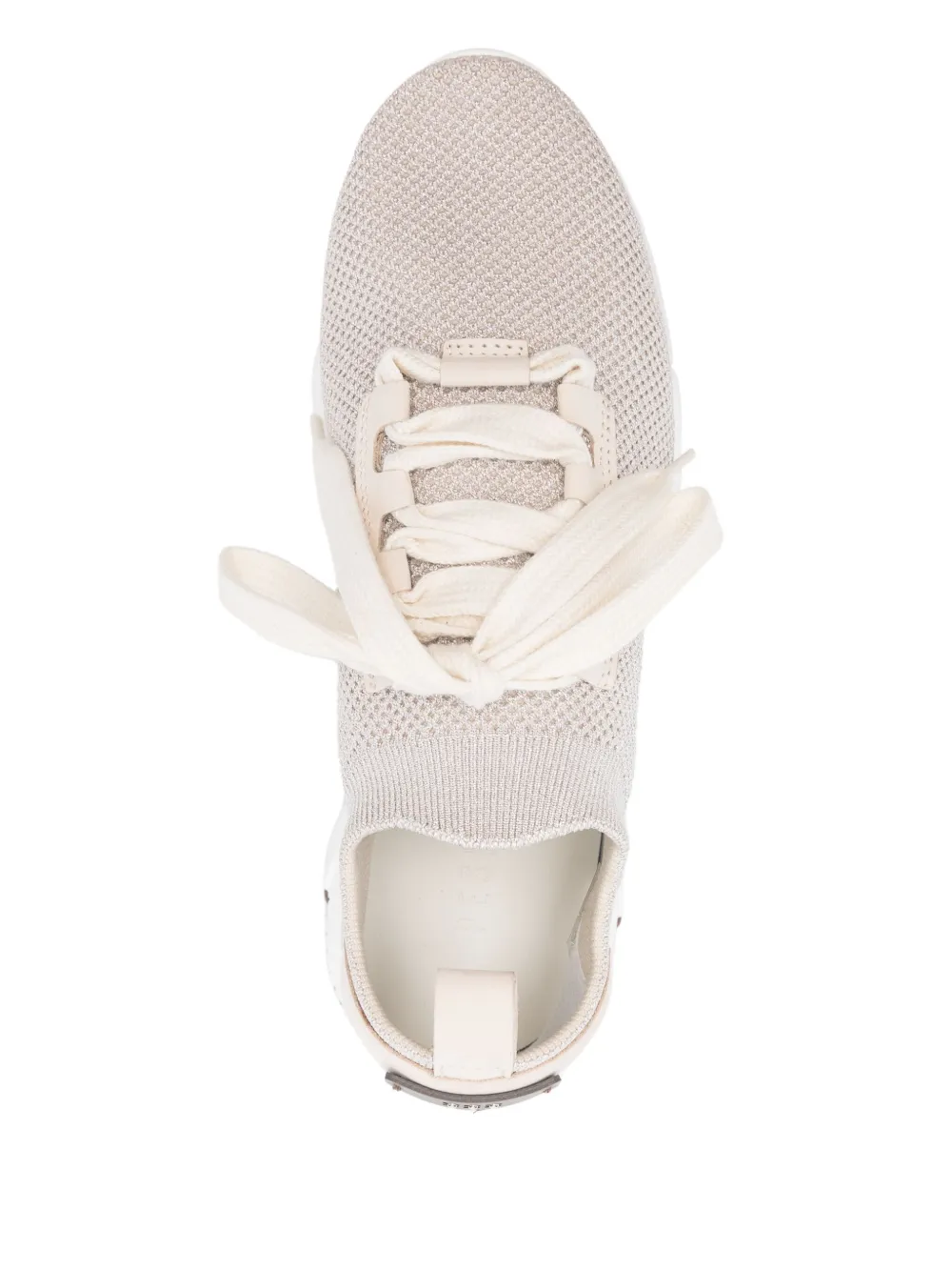 Peserico lurex knitted sneakers Neutrals