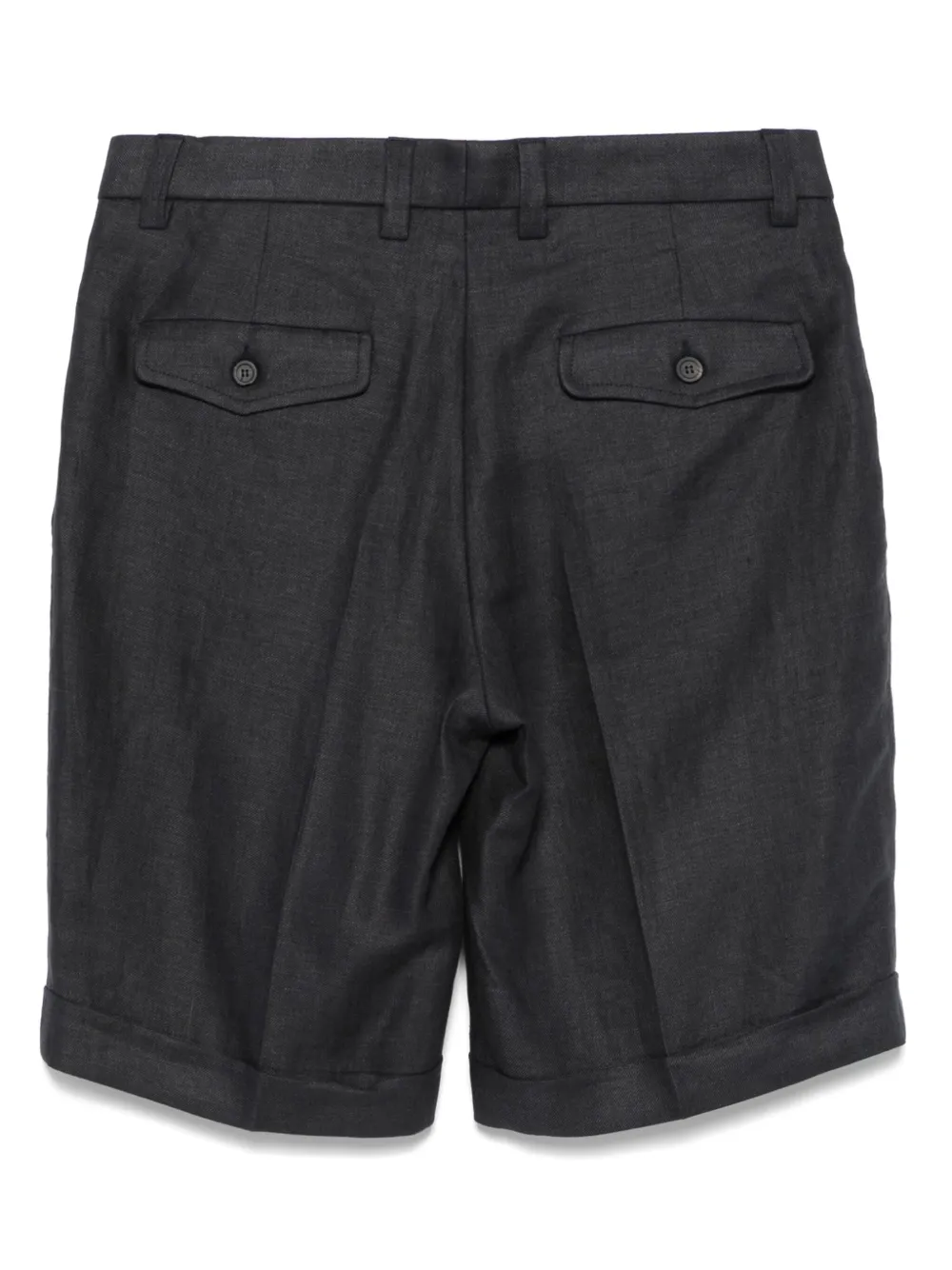 Peserico Linnen bermuda shorts - Blauw