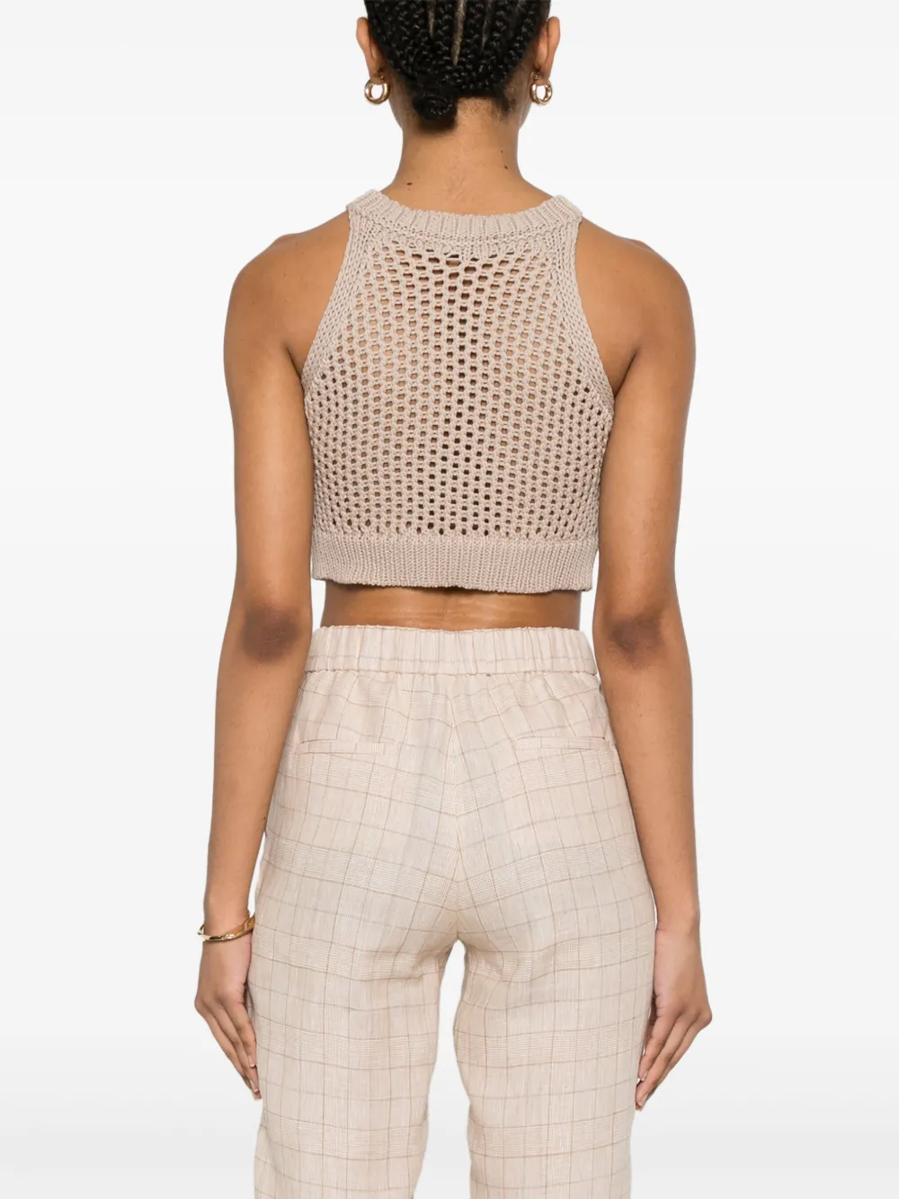 PESERICO OPEN-KNIT TOP