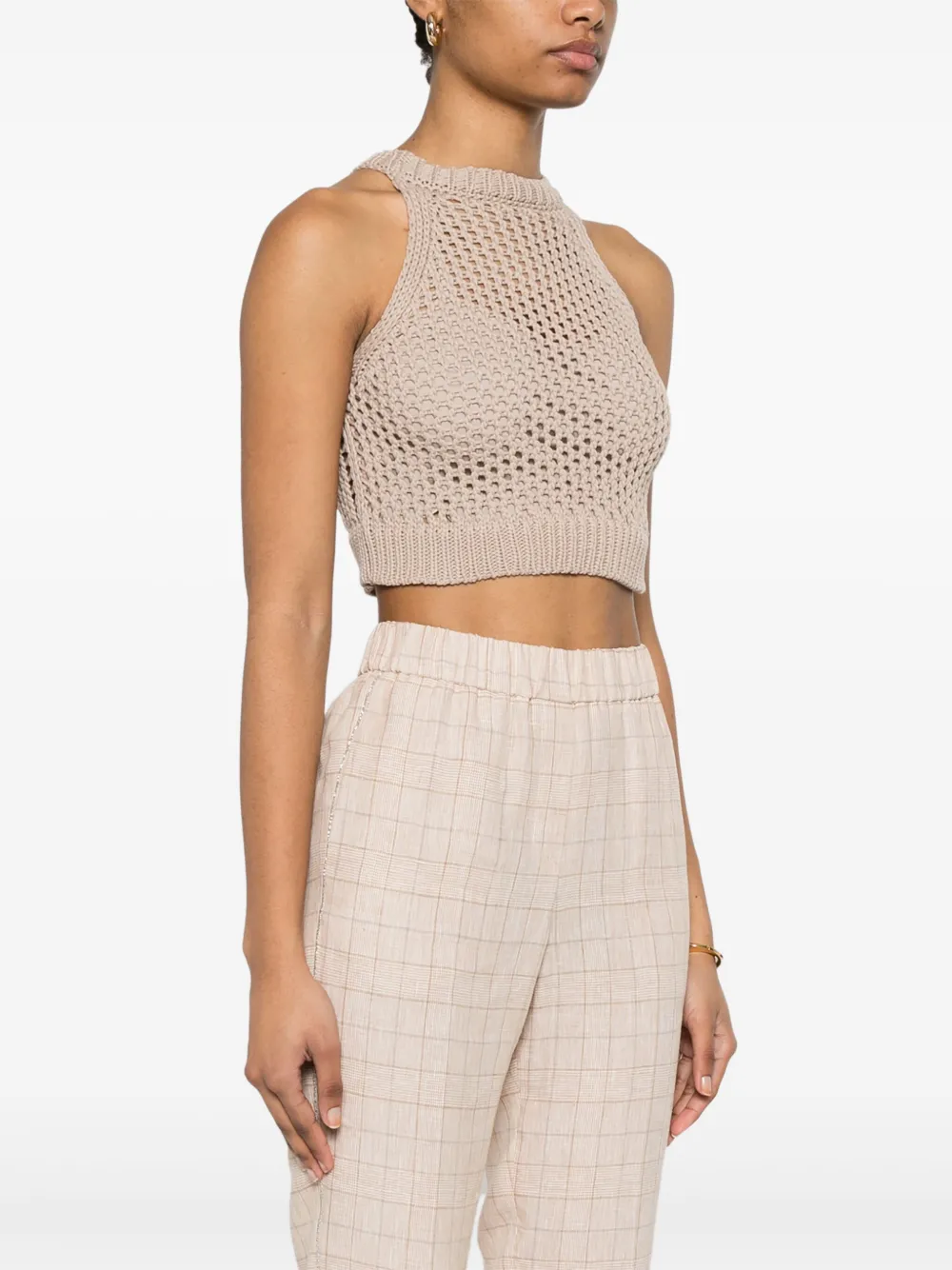 PESERICO OPEN-KNIT TOP