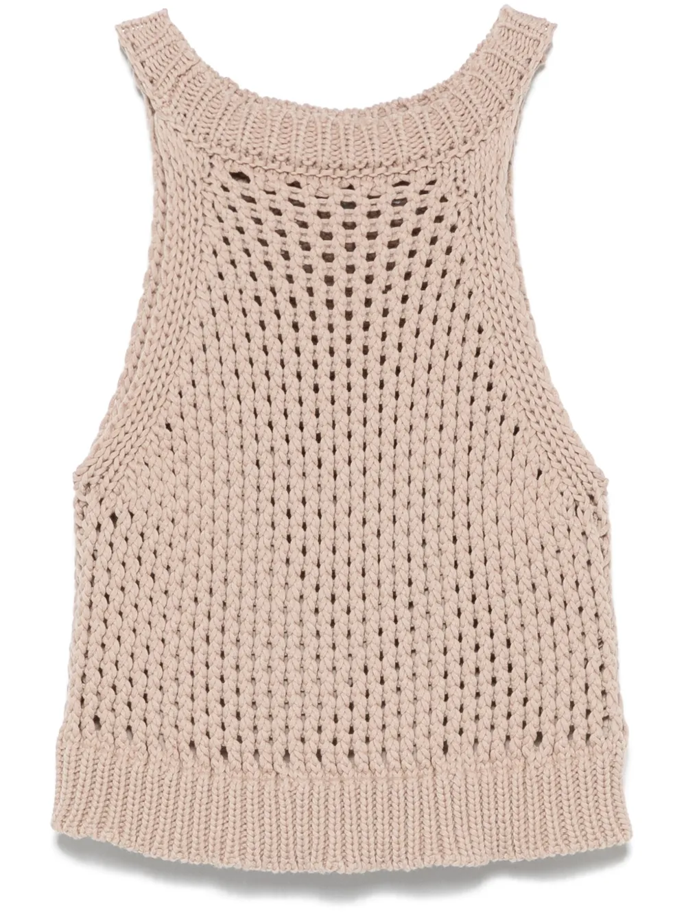 PESERICO OPEN-KNIT TOP