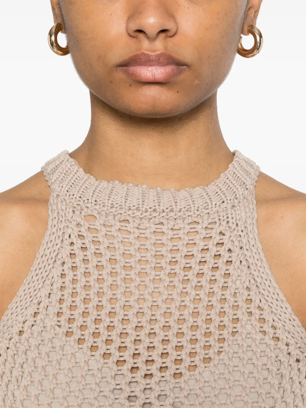 PESERICO OPEN-KNIT TOP