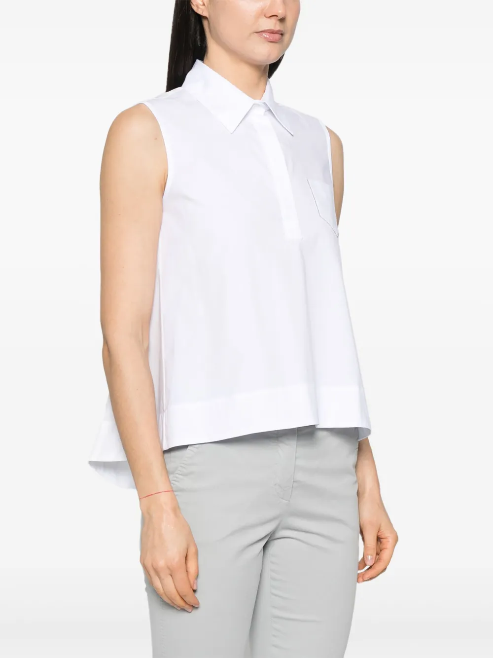 Peserico Tanktop verfraaid met kralen Wit