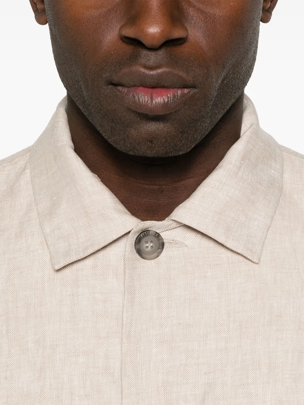 Peserico Linnen gabardine shirtjack Beige