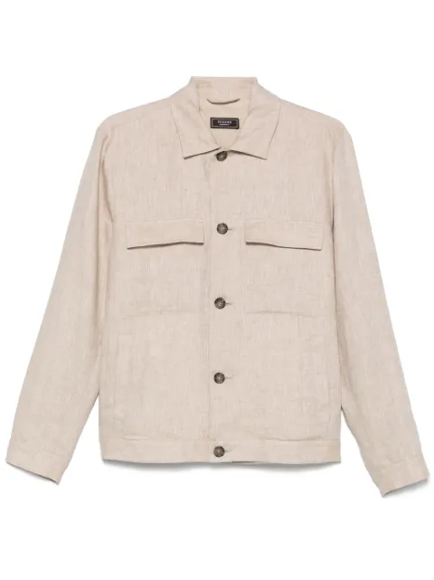 Peserico linen gabardine overshirt 