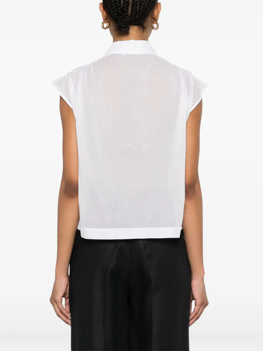Shop Peserico Cotton Shirt In White