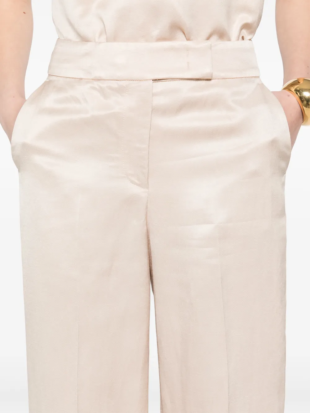 Peserico Straight broek Beige