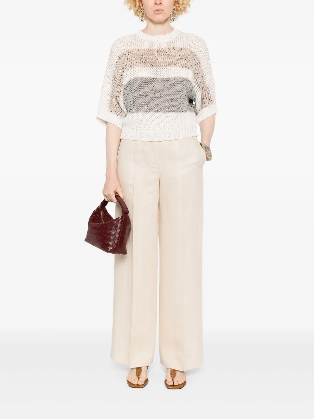 PESERICO SEQUIN-EMBELLISHED SWEATER