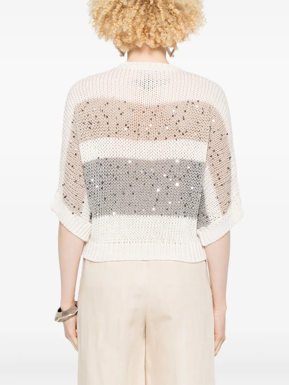 PESERICO SEQUIN-EMBELLISHED SWEATER