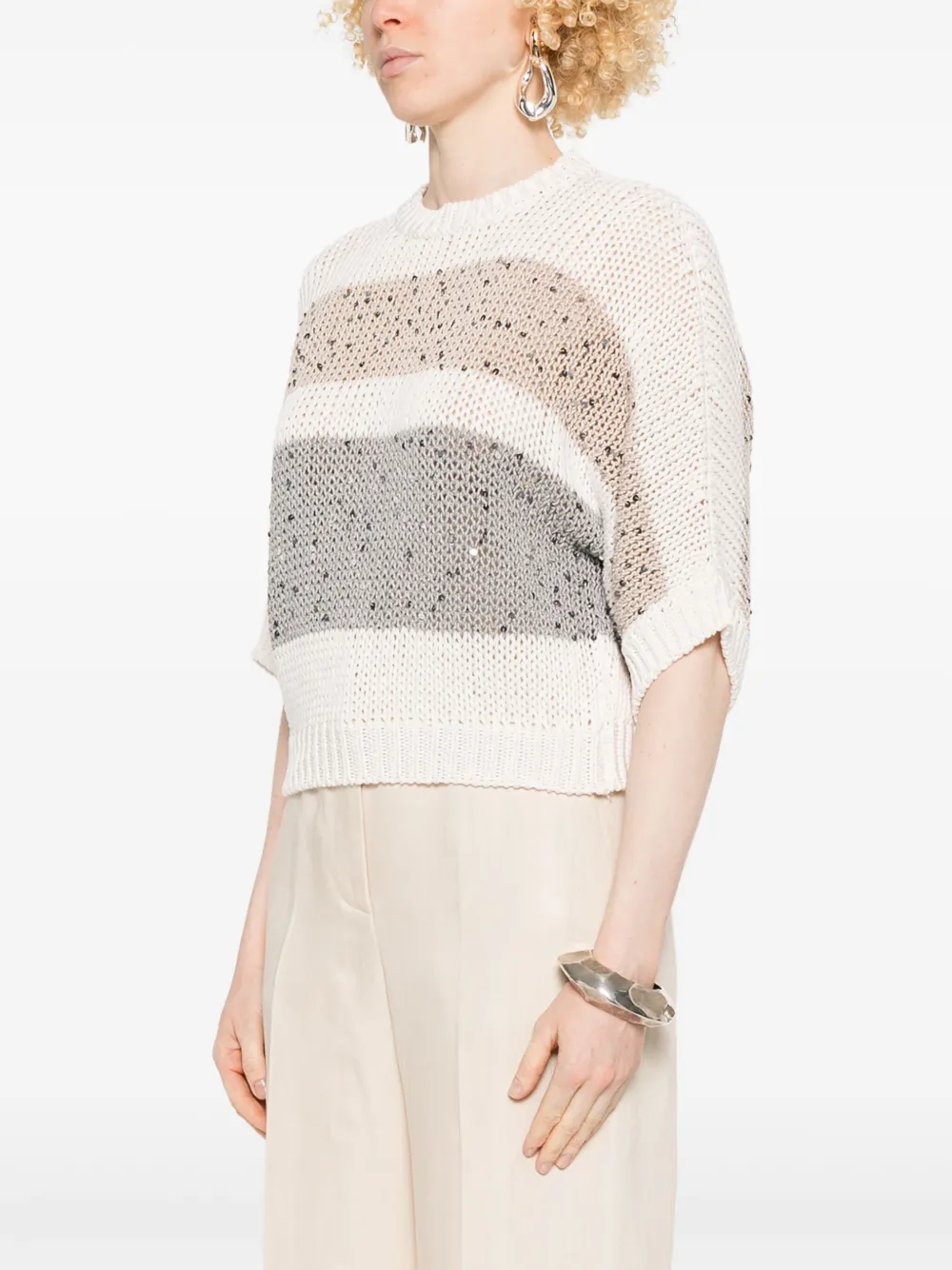 PESERICO SEQUIN-EMBELLISHED SWEATER