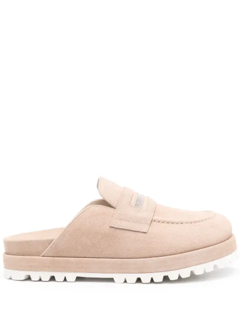 Peserico mules de gamuza