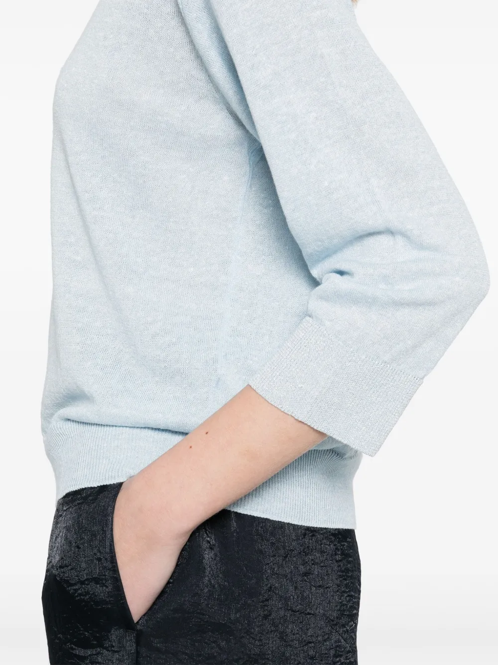 fine-knit T-shirt