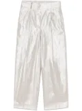 Peserico metallic-effect trousers - Neutrals