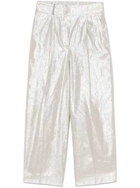 Peserico metallic-effect trousers
