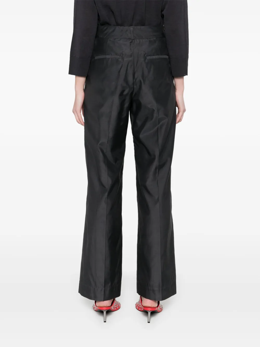 Peserico Broek met geplooid detail Grijs