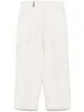 Peserico bouclé-pattern trousers - White