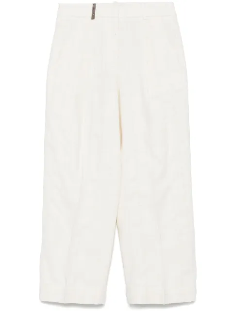 Peserico bouclé-pattern trousers