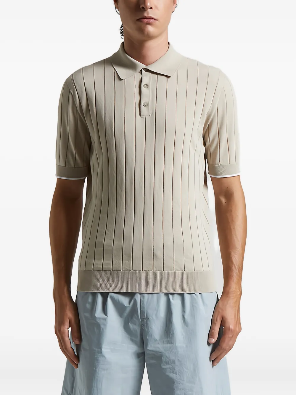 Peserico cotton polo shirt | tons neutres | Image 1