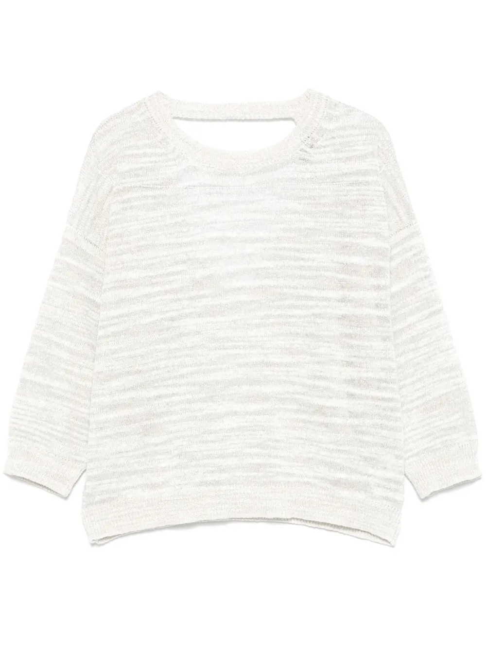 Peserico Lurex-detail Top In Neutrals