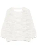 Peserico lurex-detail top - Neutrals