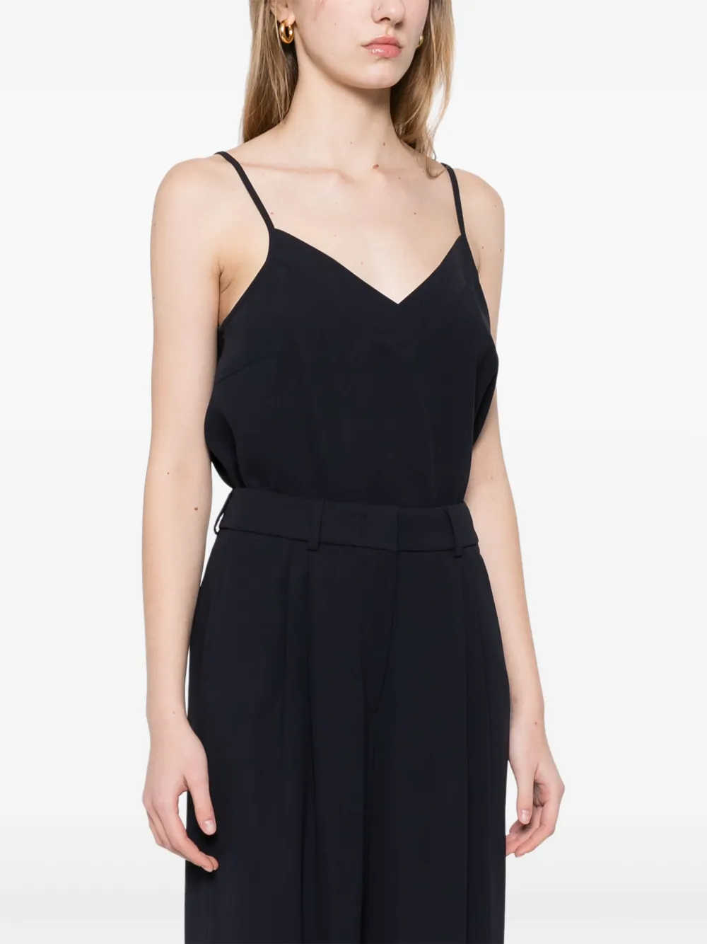 Shop Peserico Crepe Blouse In Blue