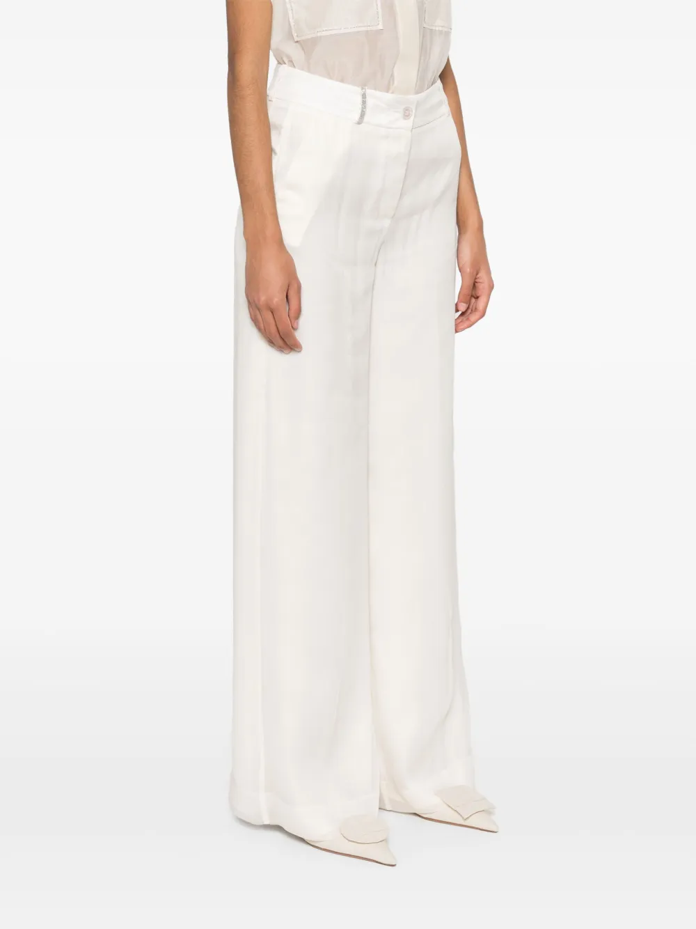 Peserico Organza broek Wit