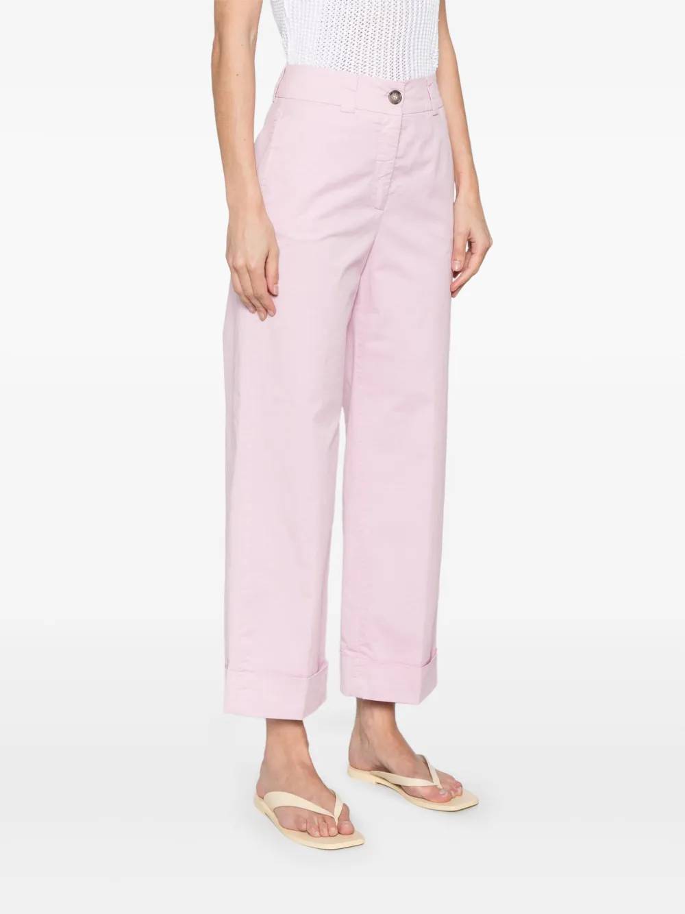 Peserico Cropped broek Roze