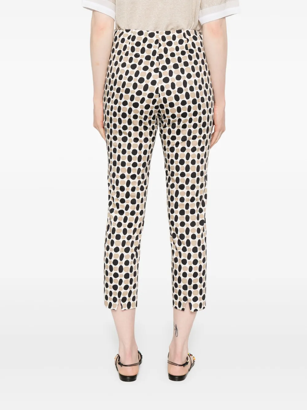 Peserico Broek met patroon Blauw