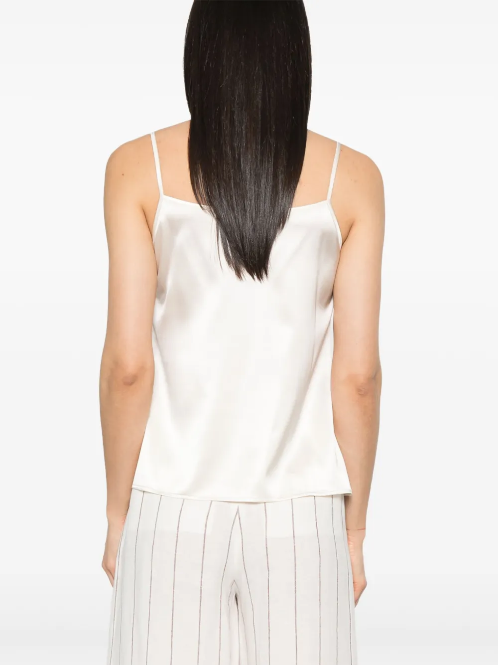 Shop Peserico Bead-embellished Tank Top In Neutrals
