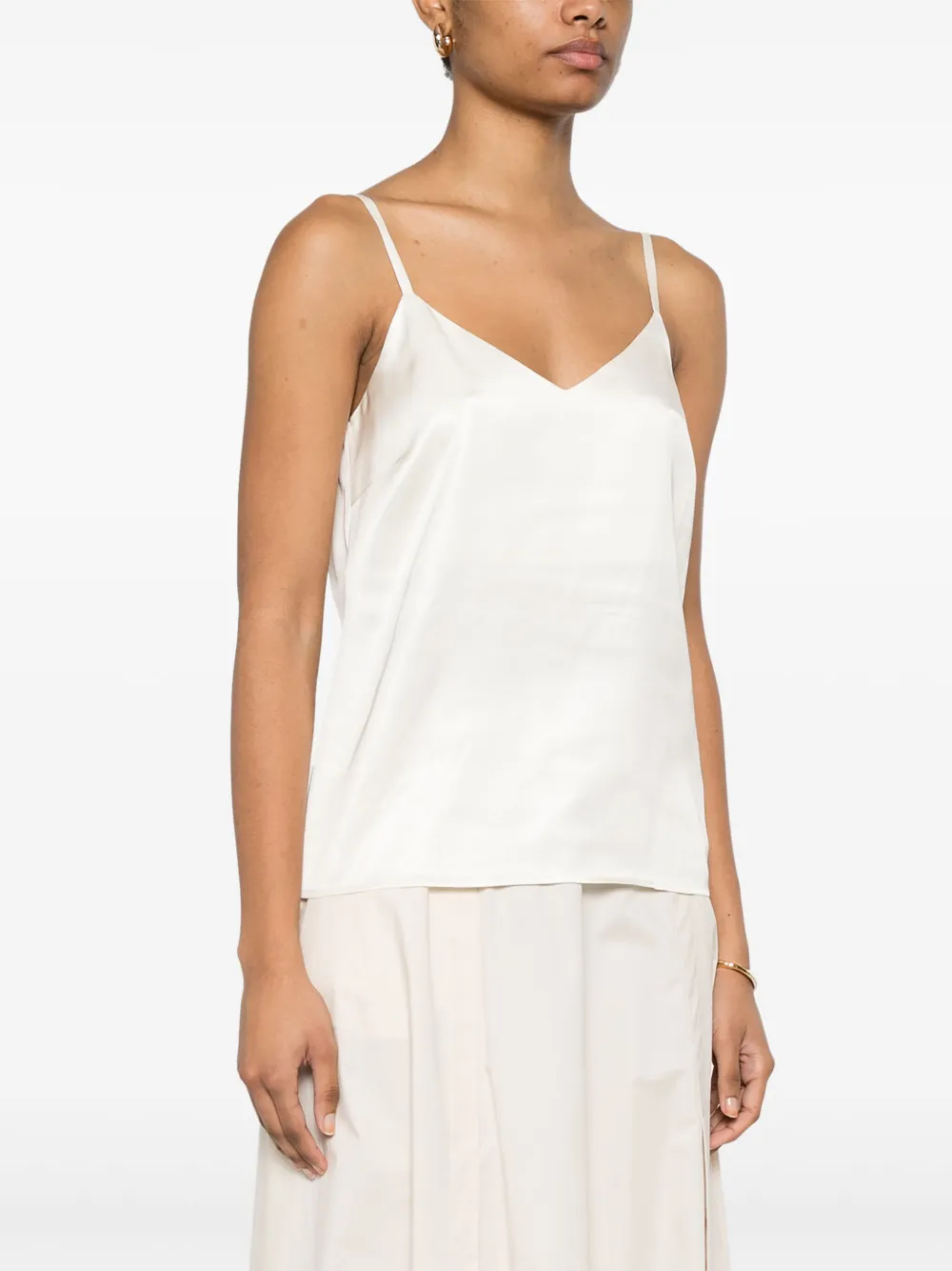 Peserico Satijnen top Beige