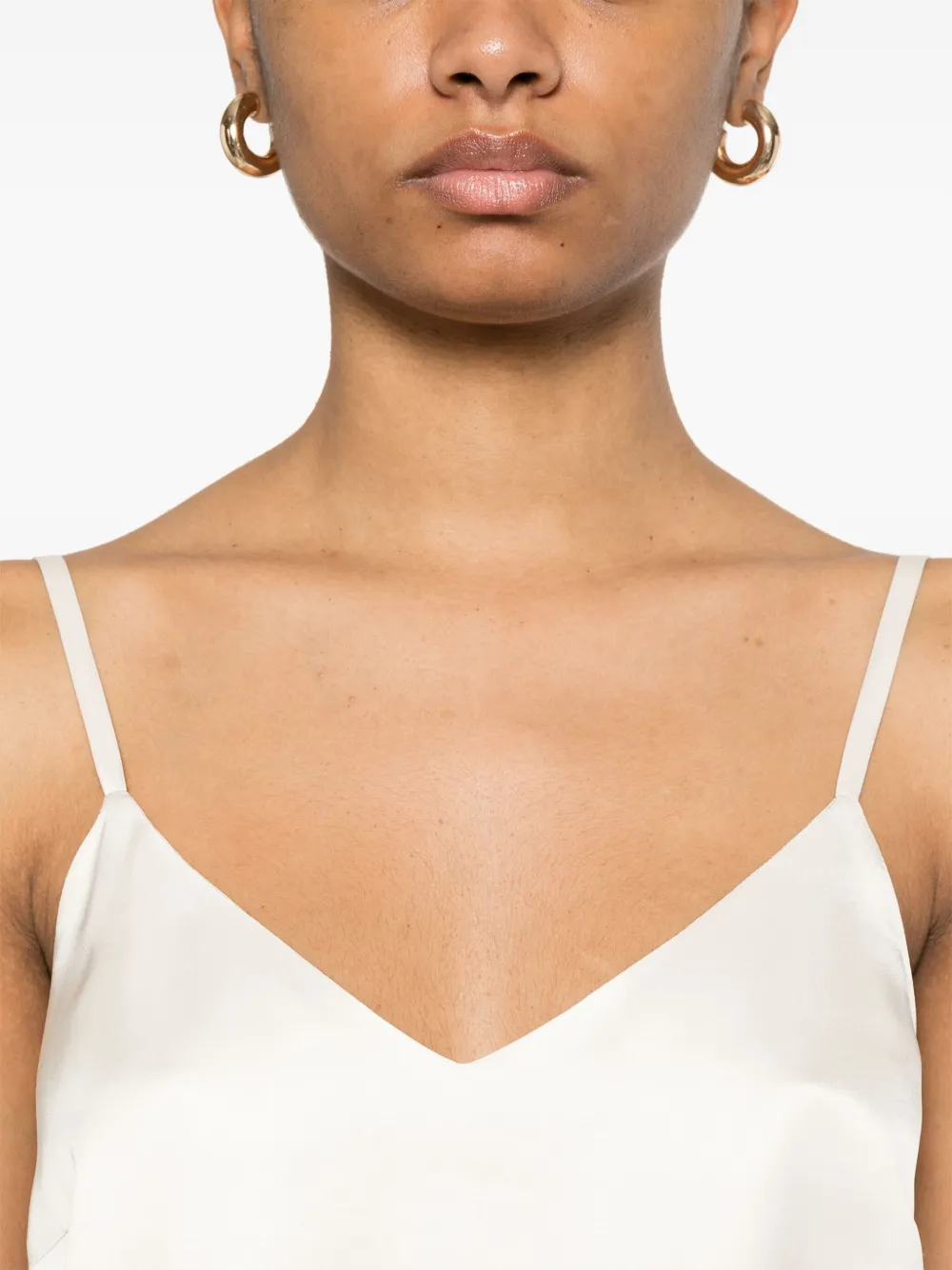 Peserico Satijnen top Beige