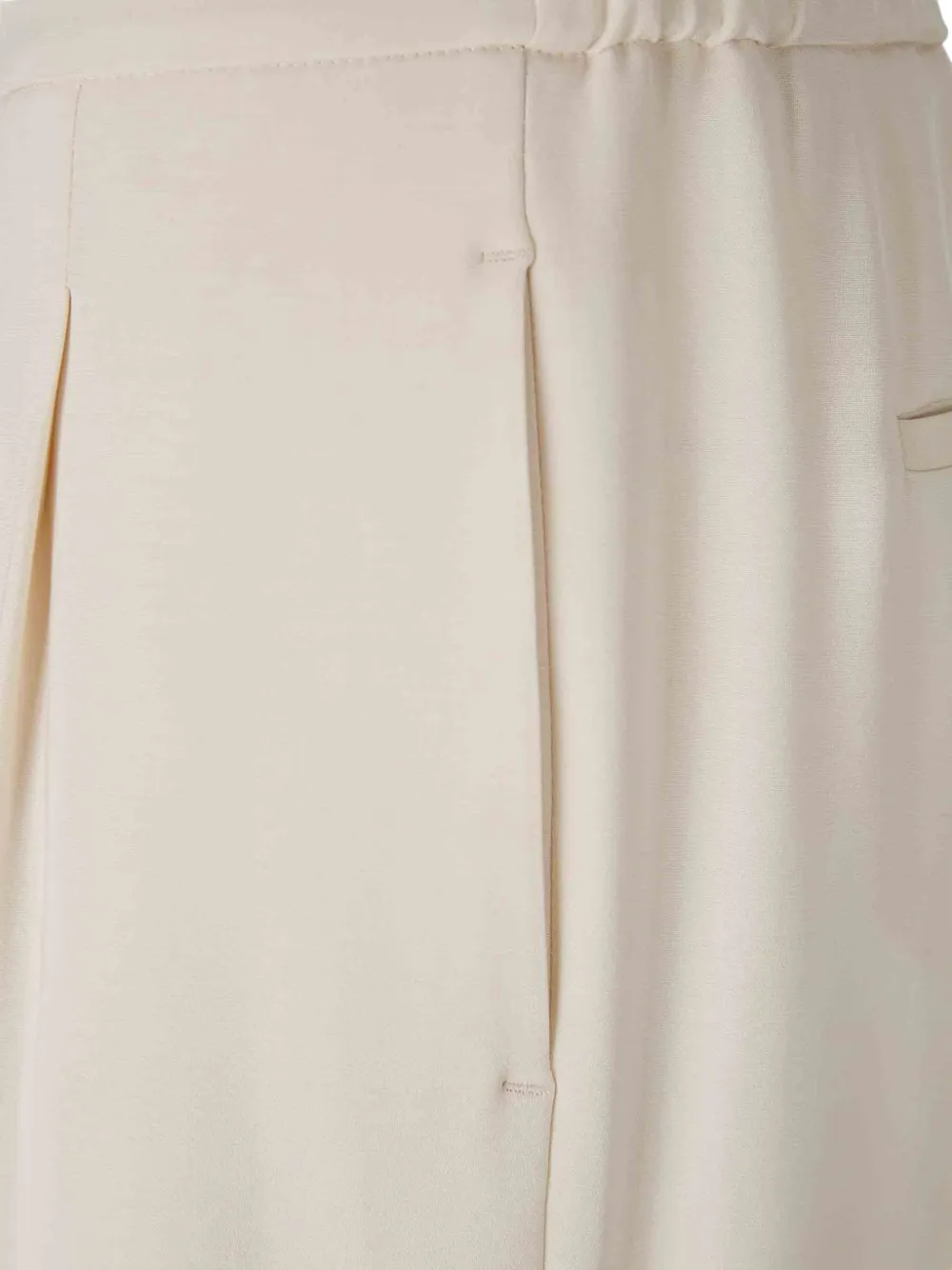 Shop Peserico Cady Palazzo Trousers In Neutrals