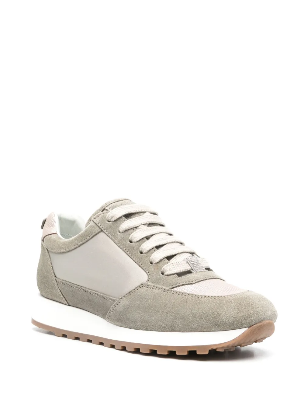 Peserico panelled sneakers Green