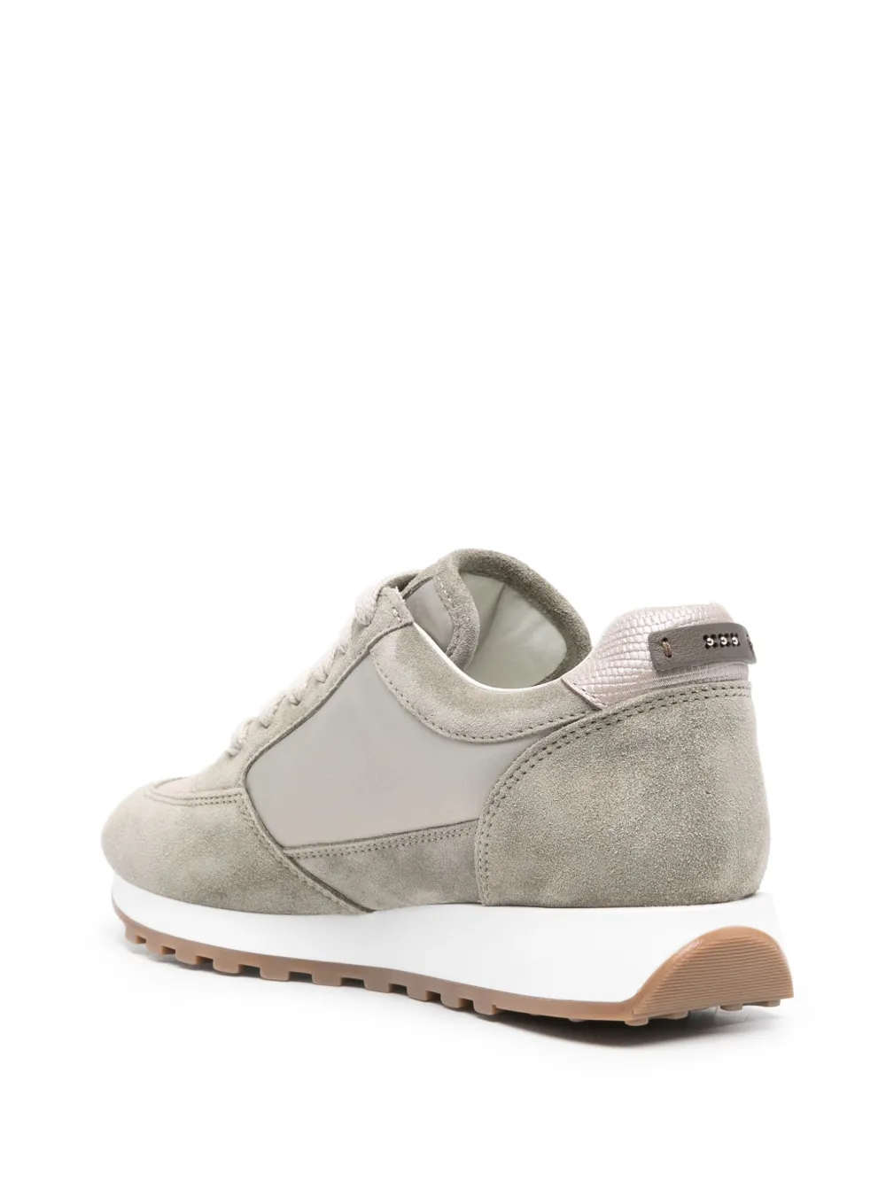 Peserico Panelled Sneakers In Green