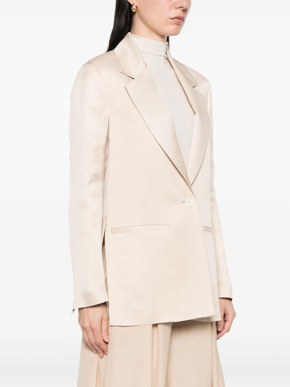 PESERICO SINGLE-BREASTED TWILL BLAZER
