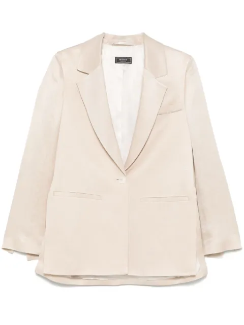 Peserico single-breasted twill blazer 