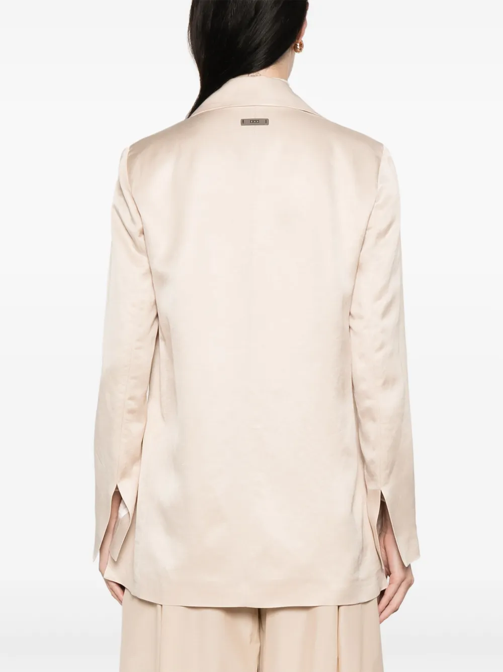 PESERICO SINGLE-BREASTED TWILL BLAZER