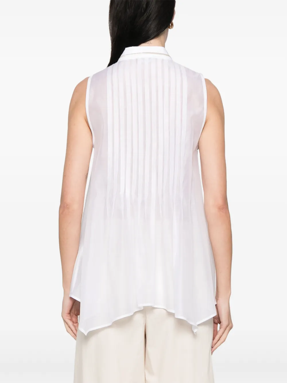 Shop Peserico Punto Luce-detail Shirt In White
