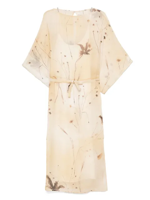 Peserico vestido midi con diseño estampado