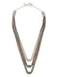 Peserico layered necklace - Grey