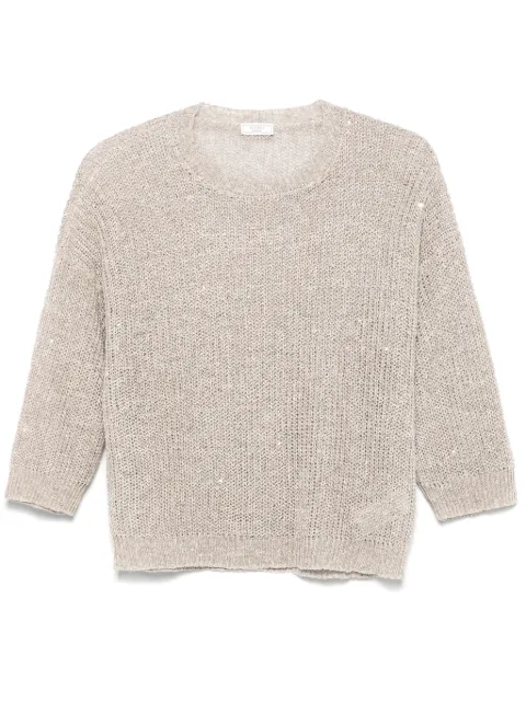 Peserico sequinned tricot sweater