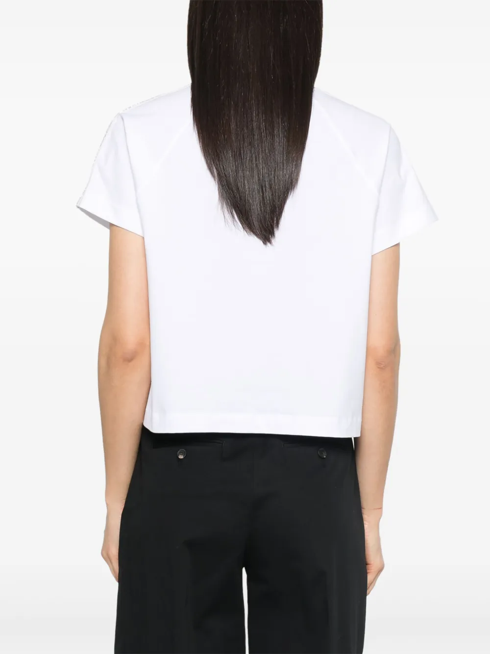 Peserico T-shirt met bal- en kettingdetail Wit