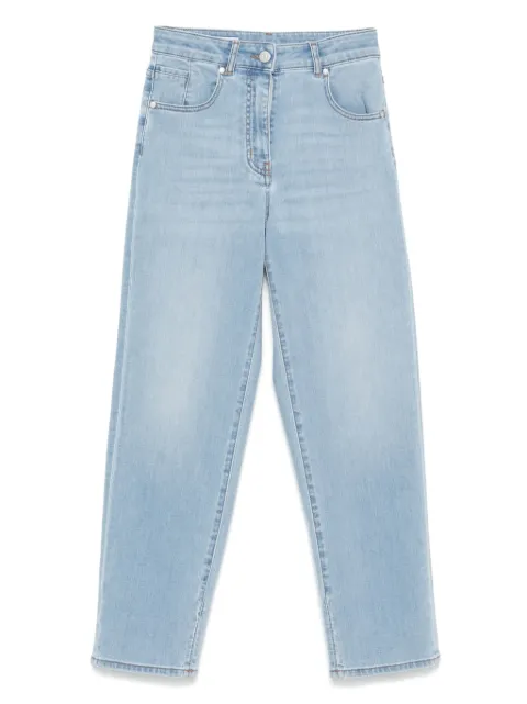 Peserico jeans con parche del logo