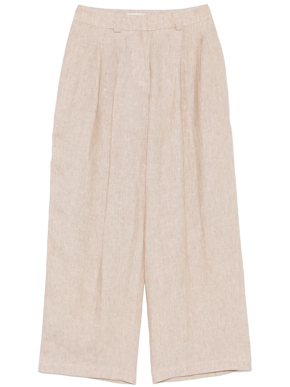 Peserico mélange-effect linen trousers | Neutrals | Image 1